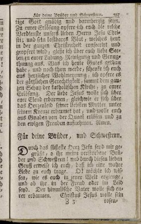 Für deine Brüder, und Schwestern
