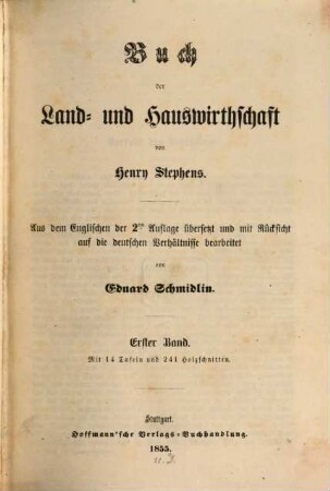 Buch der Land- und Hauswirthschaft, 1