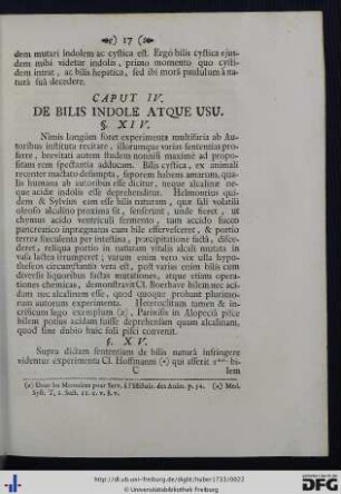 Caput IV. De Bilis Indole Atque Usu.