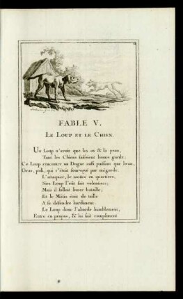 Fable V. Le Loup Et Le Chien.