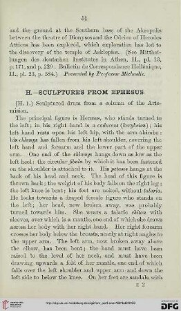 H: Sculptures from Ephesus