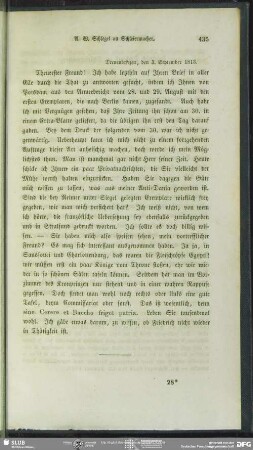 August Wilhelm von Schlegel an Friedrich Schleiermacher, Treuenbrietzen, 03.09.1813