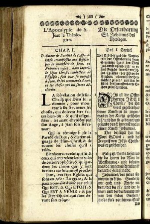 L'Apocalypse de S. Jean le Théologien. / Die Offenbarung St. Johannis des Theologen.