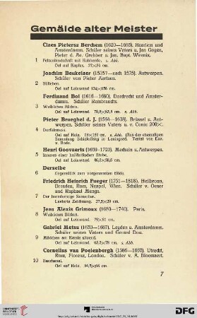 Gemälde alter Meister (Nr.1-20)