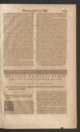 Liber Decimusquartus. De contractibus, qui re fiunt ...