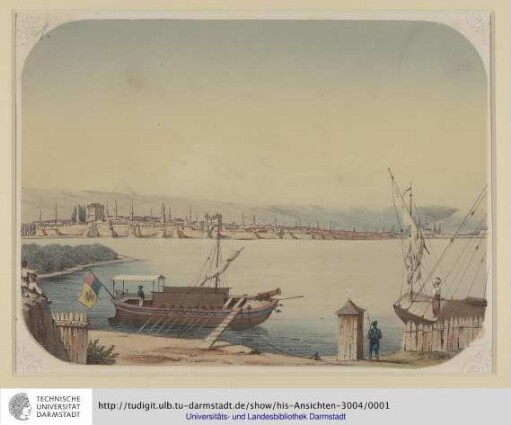 Prospect der Stadt und Festung Belgrad von Semlin aus anzusehen : Bildliche Darstellung