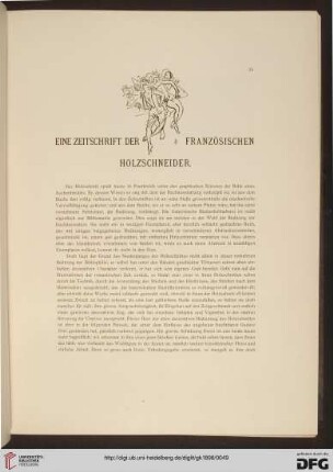 Eine Zeitschrift der französischen Holzschneider