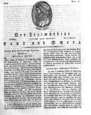 Nro. 31, Dienstag, den 12. Februar 1805