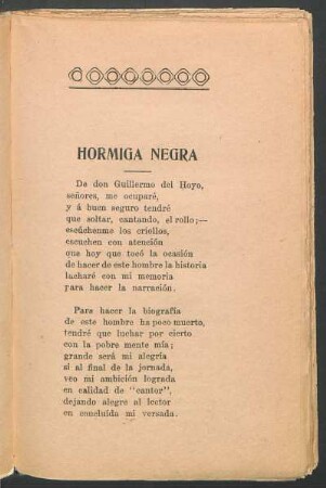 Hormiga Negra [Poema introduciendo]