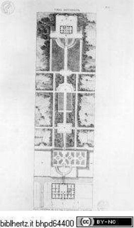 Choix des plus célèbres maisons de plaisance de Rome et de ses environs, Tafel 69: Plan général de la Villa Giustiniani, a Bassano