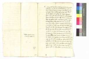 Hans Brandt, Schönbronn, Gefängnis; Siegel: Georg von Morstein (Abschrift).