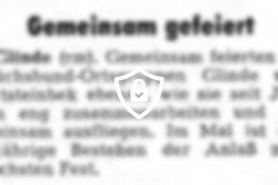 Gemeinsam gefeiert