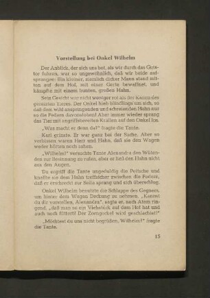 Vorstellung bei Onkel Wilhelm