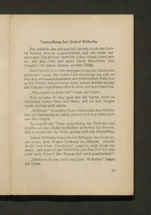Vorstellung bei Onkel Wilhelm
