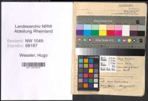 Entnazifizierung Hugo Wessler , geb. 23.07.1911 (Lehrer)