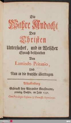Die Wahre Andacht des Christen