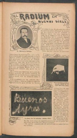 El radium en Buenos Aires