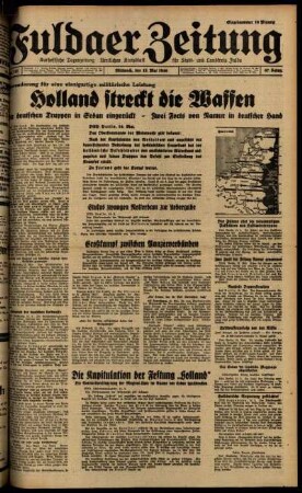 Ausgabe vom Mittwoch, den 15. Mai 1940.