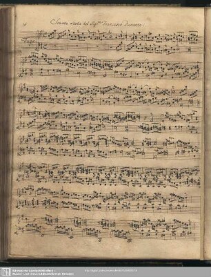 Sonata Sesta del Sig:re Francesco Durante.