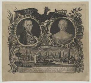 Doppelbildnis des Friedrich II., König von Preußen und der Elisabeth Christine, Königin von Preußen