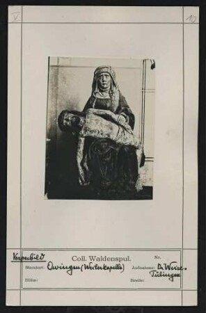 Vesperbild Standort: Owingen (Weilerkapelle)