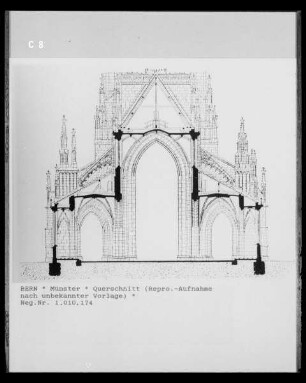 Querschnitt durch das Münster in Bern