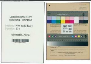 Entnazifizierung Anna Schlueter , geb. 28.11.1897 (Waeschereibesitzerin)