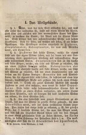 Kleine Weltkunde für Schule und Haus