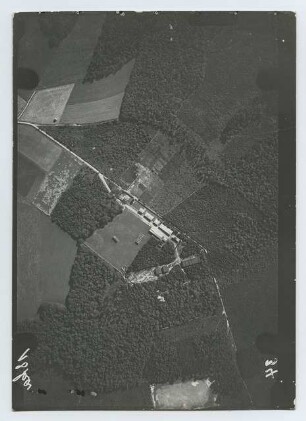 Luftaufnahme der Straße Windfoche, Beyenburg (Wuppertal): Ansicht, Straße mit Gehöften, Wiesen, Wald und Feldern