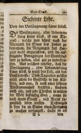 291-306, Siebente Lehr.
