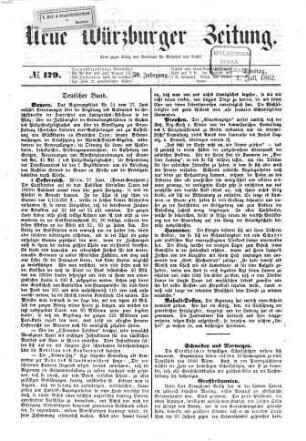 Neue Würzburger Zeitung : Würzburger Abend-Zeitung ; Würzburger Anzeiger und Handelsblatt. 1862,7/12 = Jg. 59