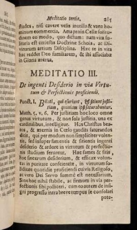 285-289, Meditatio III