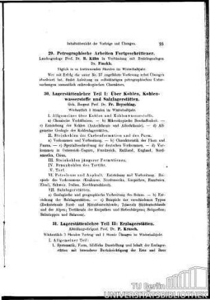 31. Lagerstättenlehre Teil II : Erzlagerstätten