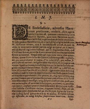 Priscae ecclesiae in censendis haereticis aequitas : dissertatione historico-theologica descripta