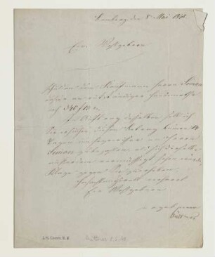 Brief von Büttner an Joseph Heller