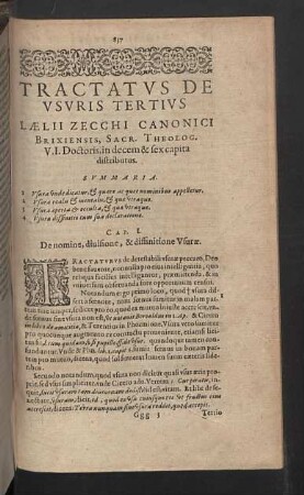 Tractatus de usuris tertius