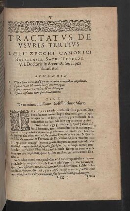 Tractatus de usuris tertius