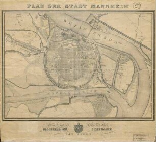 Plan der Stadt Mannheim