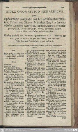 Index Onomastico-Heraldicus