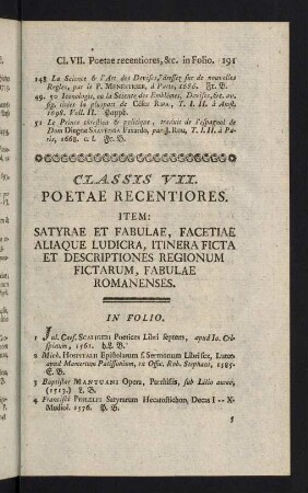 191-251, Classis VII: Poetae recentiores