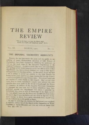 Vol. III. March, 1902. No. 14.
