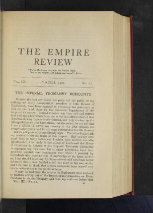 Vol. III. March, 1902. No. 14.