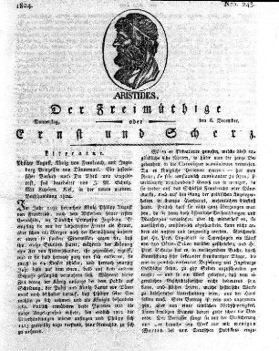 Nro. 243., Donnerstag den 6. December