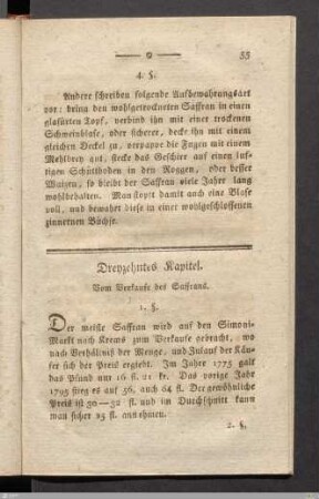 Dreyzehntes Kapitel.