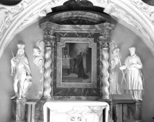 Altar. Altarblatt mit dem heiligen Ignatius