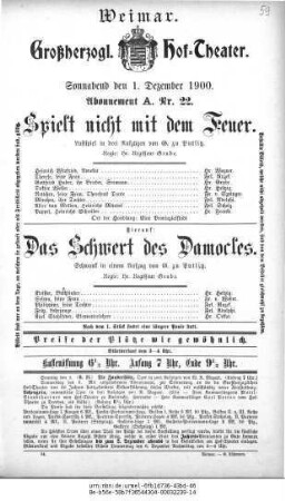 Spielt nicht mit dem Feuer