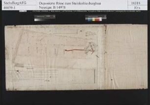Fünfnachbargrube, Steinkohlenwerk, Oberhohndorf, Baue auf dem Pechkohlenflöz 1 und 2, nördlicher Teil