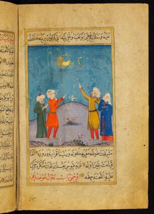 Sonne, Mond und Sterne erscheinen gleichzeitig am Himmel