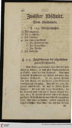 Zwölfter Abschnitt
