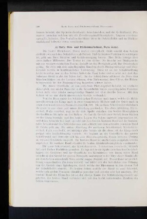 a) Harte Hirn- und Rückenmarkshaut, Dura mater.